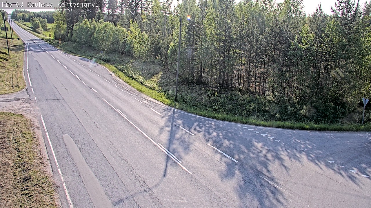 Weather Camera Image Road 63 Kauhava Kortesjärvi, Kauhava, Etelä-Pohjanmaa