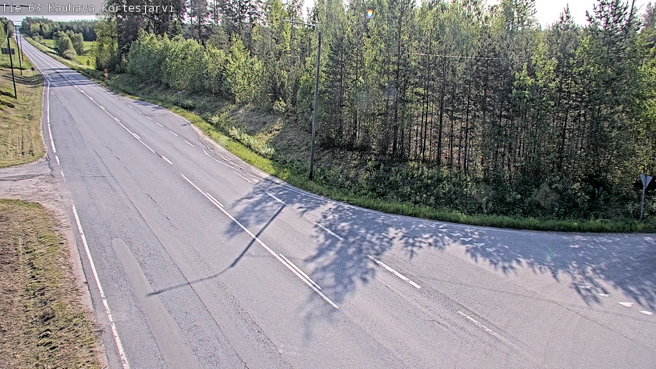 Weather Camera Image Väg 63 Kauhava Kortesjärvi, Kauhava, Etelä-Pohjanmaa