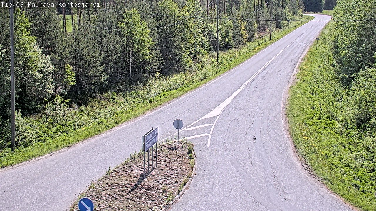 Weather Camera Image Road 63 Kauhava Kortesjärvi, Kauhava, Etelä-Pohjanmaa