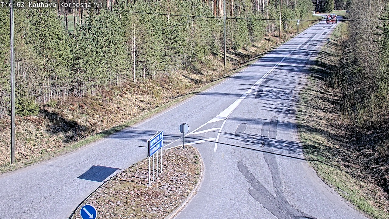 Weather Camera Image Road 63 Kauhava Kortesjärvi, Kauhava, Etelä-Pohjanmaa