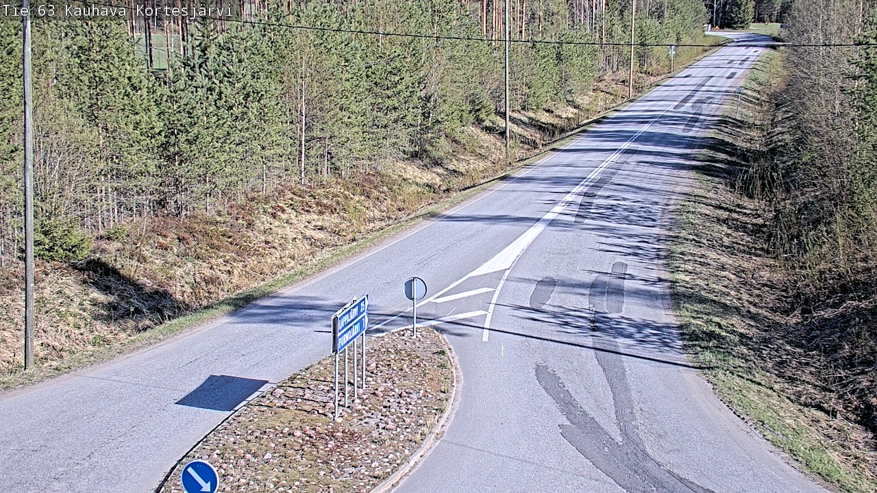 Weather Camera Image Road 63 Kauhava Kortesjärvi, Kauhava, Etelä-Pohjanmaa
