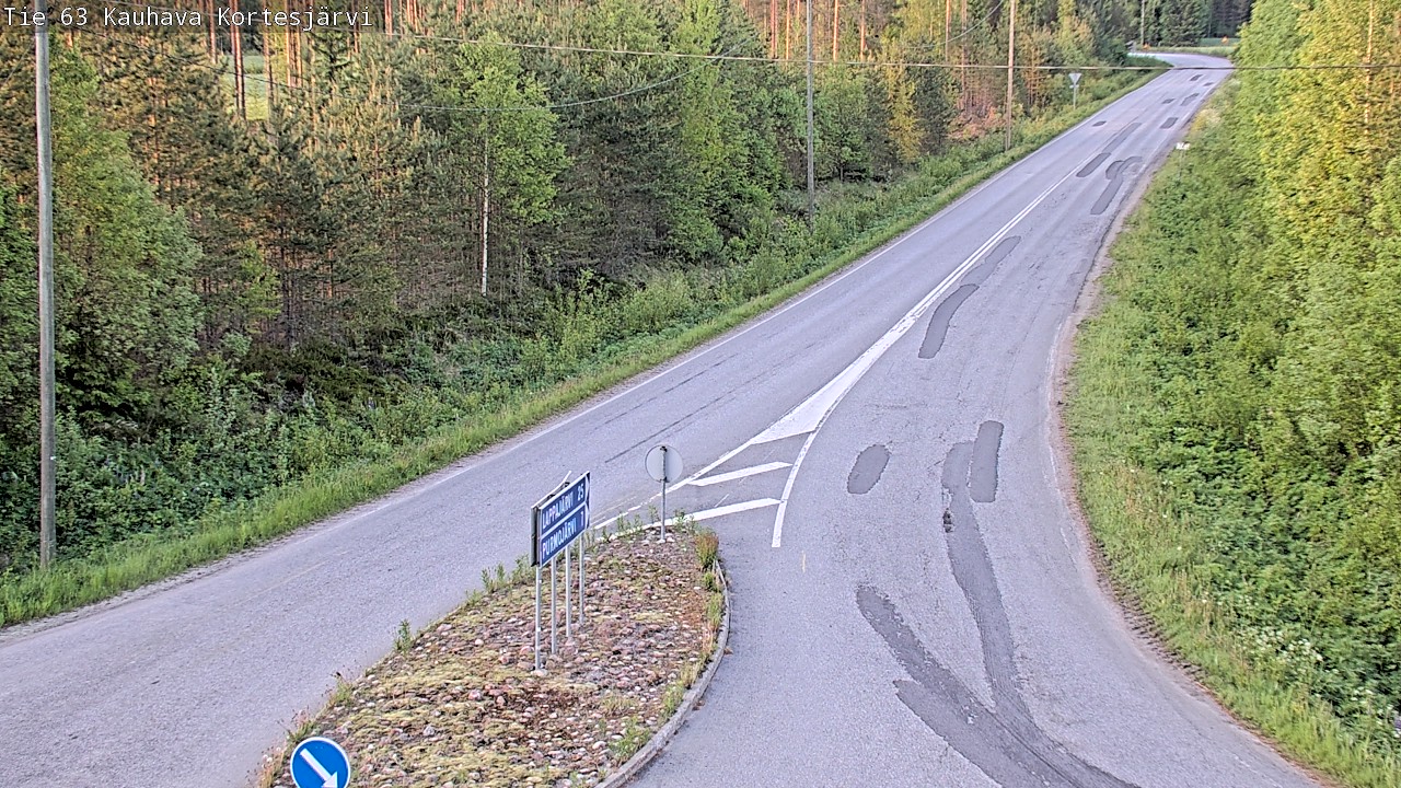 Weather Camera Image Väg 63 Kauhava Kortesjärvi, Kauhava, Etelä-Pohjanmaa