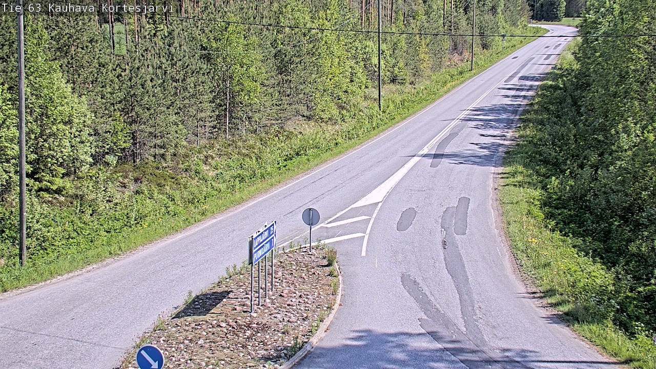 Weather Camera Image Road 63 Kauhava Kortesjärvi, Kauhava, Etelä-Pohjanmaa