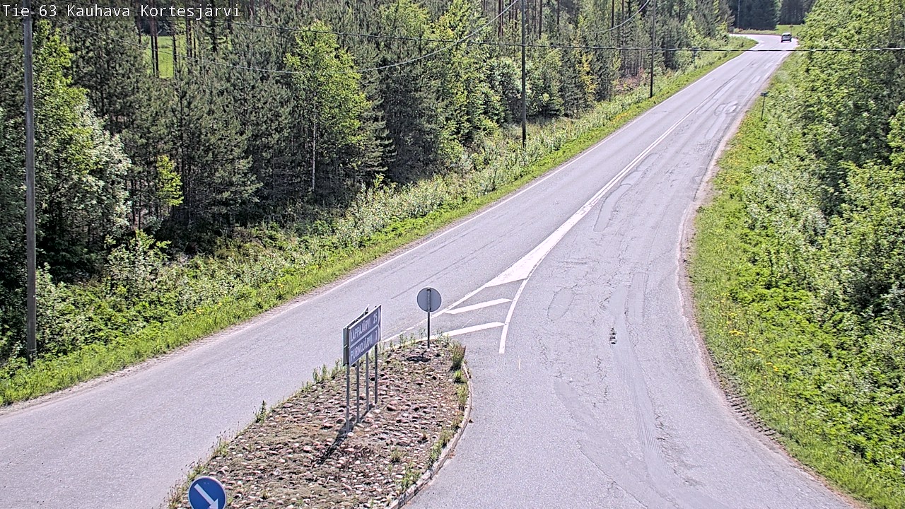 Weather Camera Image Road 63 Kauhava Kortesjärvi, Kauhava, Etelä-Pohjanmaa