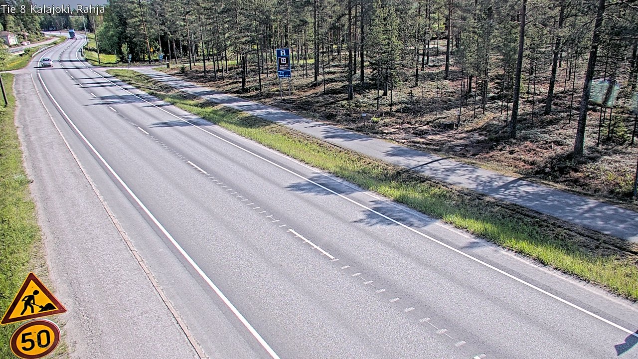 Weather Camera Image Väg 8 Kalajoki, Rahja, Kalajoki, Pohjois-Pohjanmaa