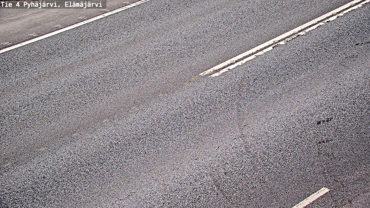 Weather Camera Image Road 4 Pyhäjärvi, Elämäjärvi, Pyhäjärvi, Pohjois-Pohjanmaa