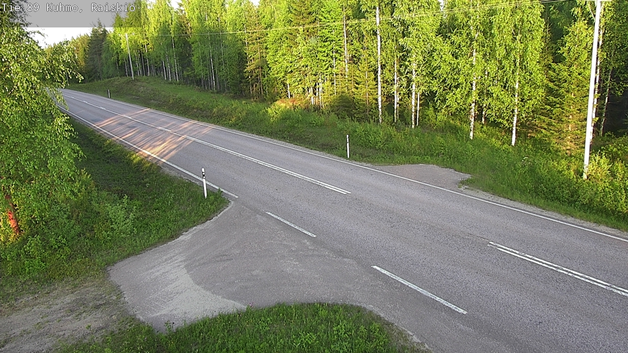 Weather Camera Image Väg 89 Kuhmo, Raiskio, Kuhmo, Kainuu