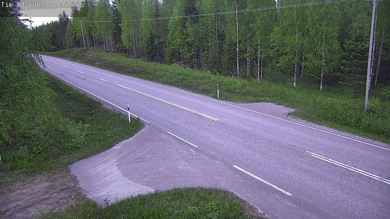 Weather Camera Image Väg 89 Kuhmo, Raiskio, Kuhmo, Kainuu