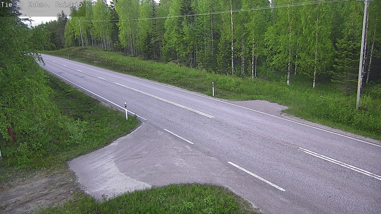 Weather Camera Image Road 89 Kuhmo, Raiskio, Kuhmo, Kainuu