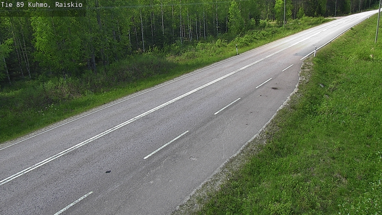 Weather Camera Image Road 89 Kuhmo, Raiskio, Kuhmo, Kainuu