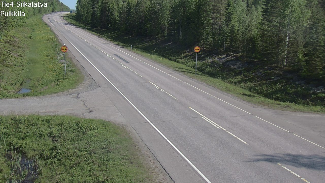 Weather Camera Image Väg 4 Siikalatva, Pulkkila, Siikalatva, Pohjois-Pohjanmaa