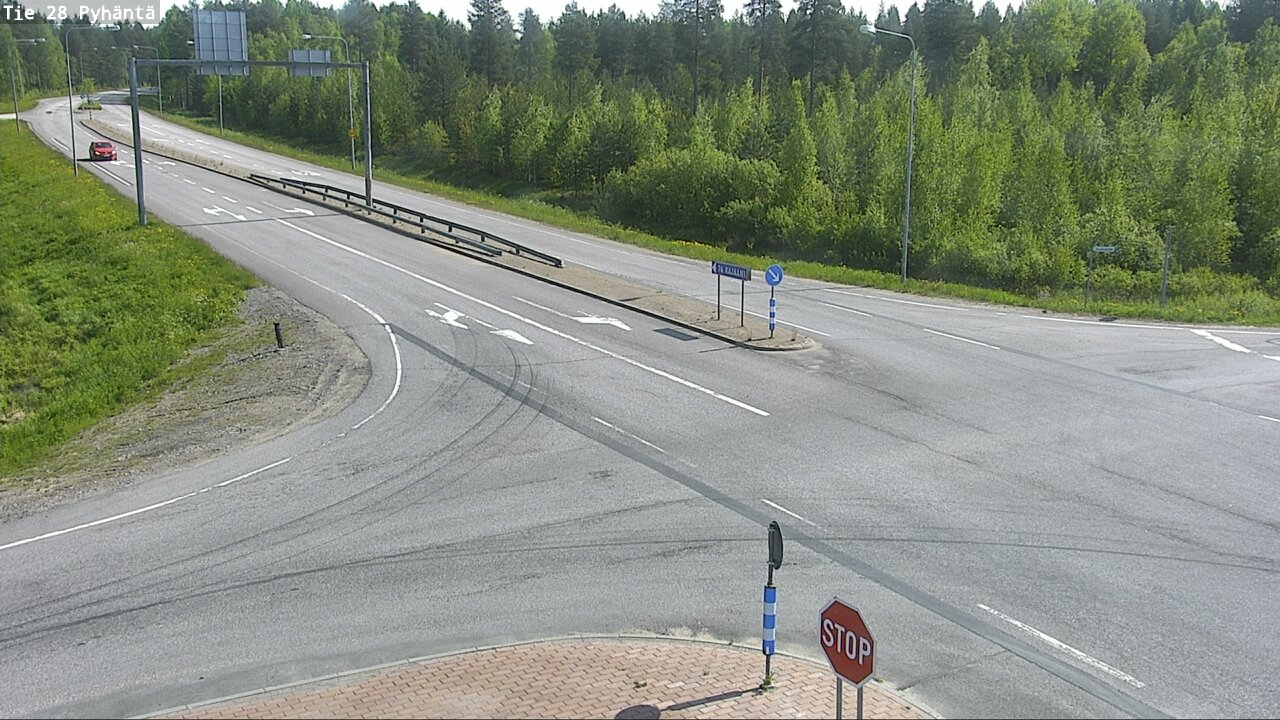 Weather Camera Image Road 28 Pyhäntä, Pyhäntä, Pohjois-Pohjanmaa