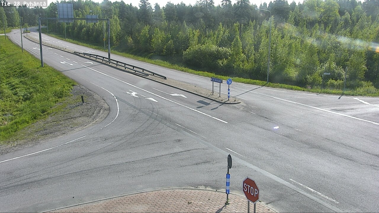 Weather Camera Image Road 28 Pyhäntä, Pyhäntä, Pohjois-Pohjanmaa