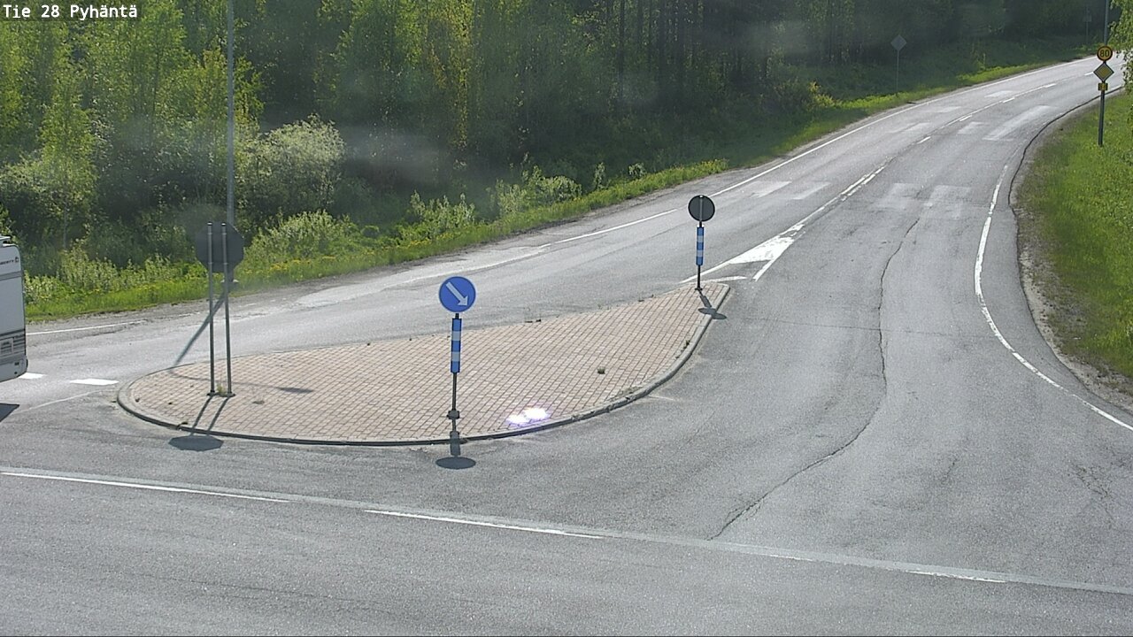 Weather Camera Image Road 28 Pyhäntä, Pyhäntä, Pohjois-Pohjanmaa