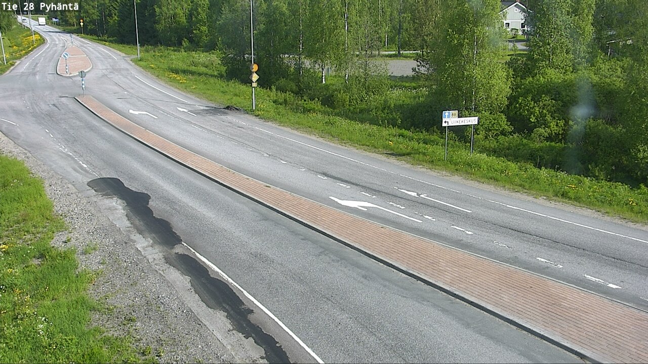 Weather Camera Image Road 28 Pyhäntä, Pyhäntä, Pohjois-Pohjanmaa