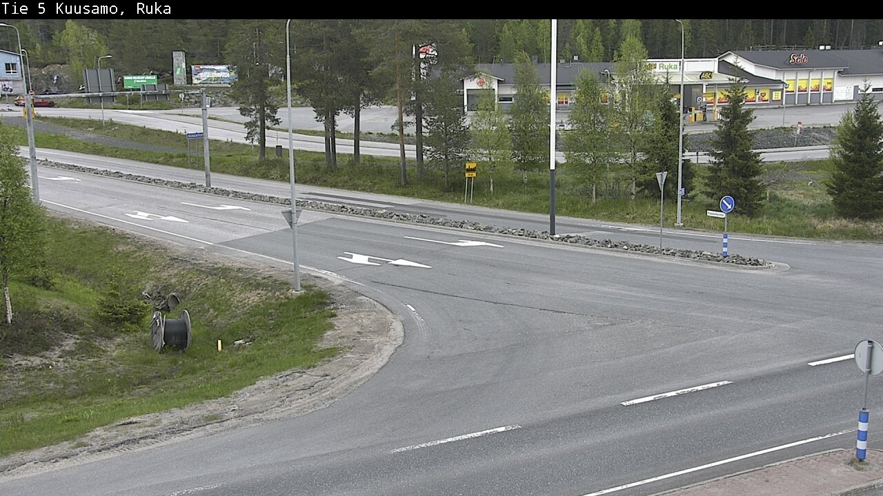 Weather Camera Image Väg 5 Kuusamo, Ruka, Kuusamo, Pohjois-Pohjanmaa
