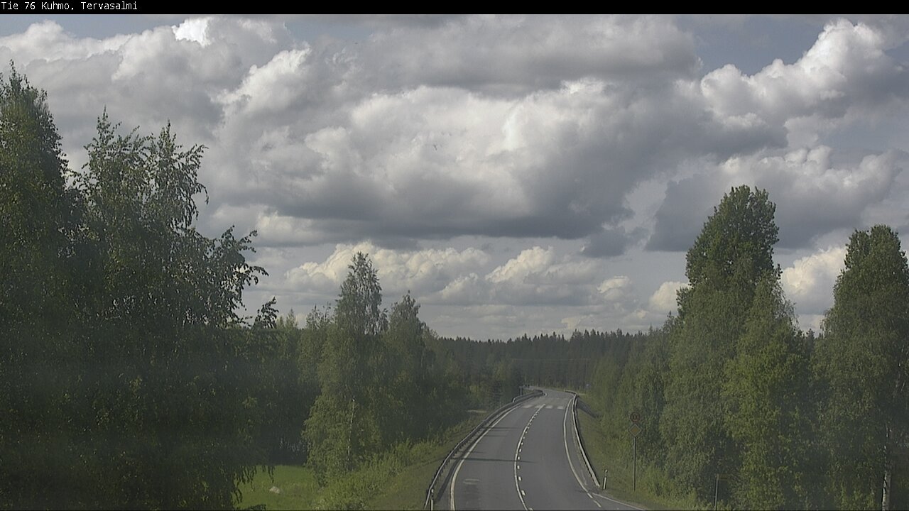 Weather Camera Image Väg 76 Kuhmo, Tervasalmi, Kuhmo, Kainuu