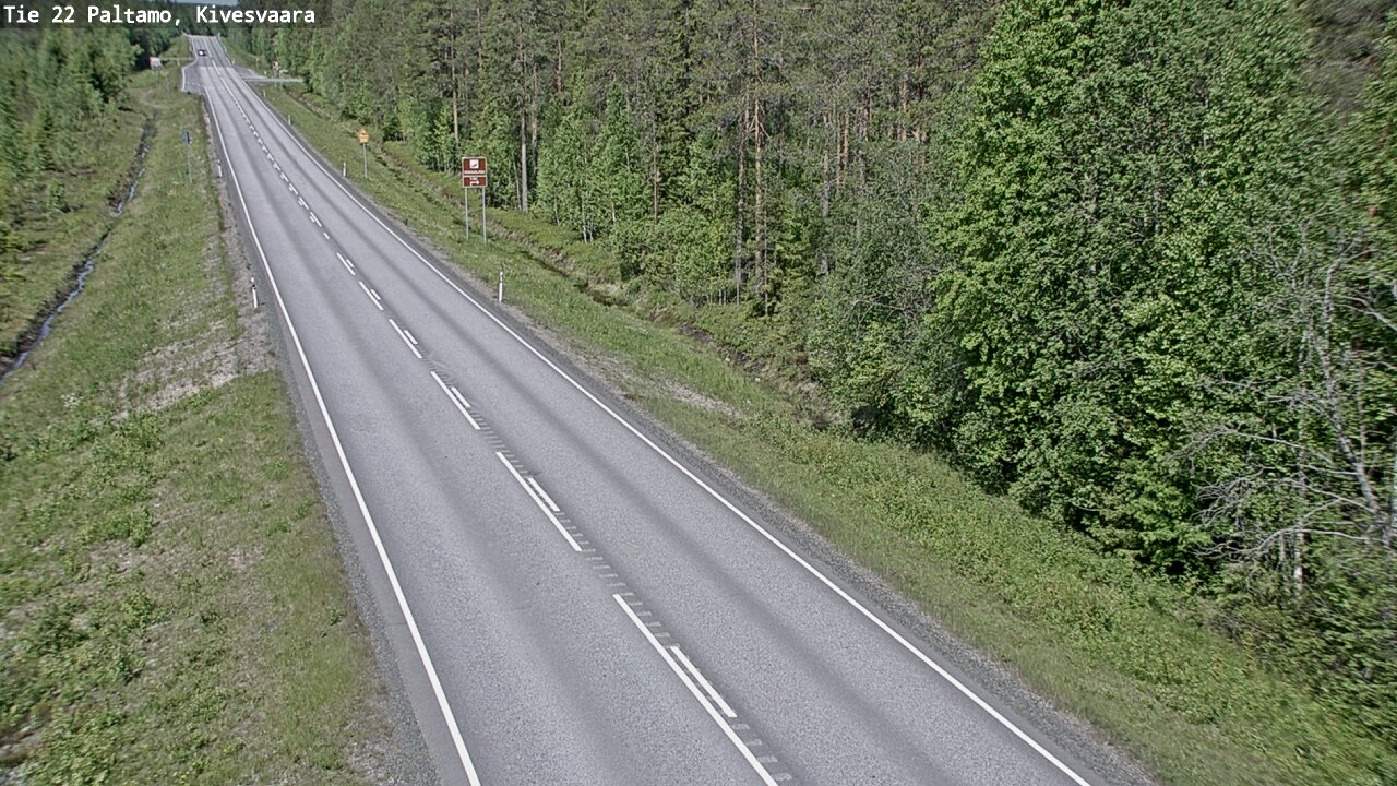 Weather Camera Image Road 22 Paltamo, Kivesvaara, Paltamo, Kainuu