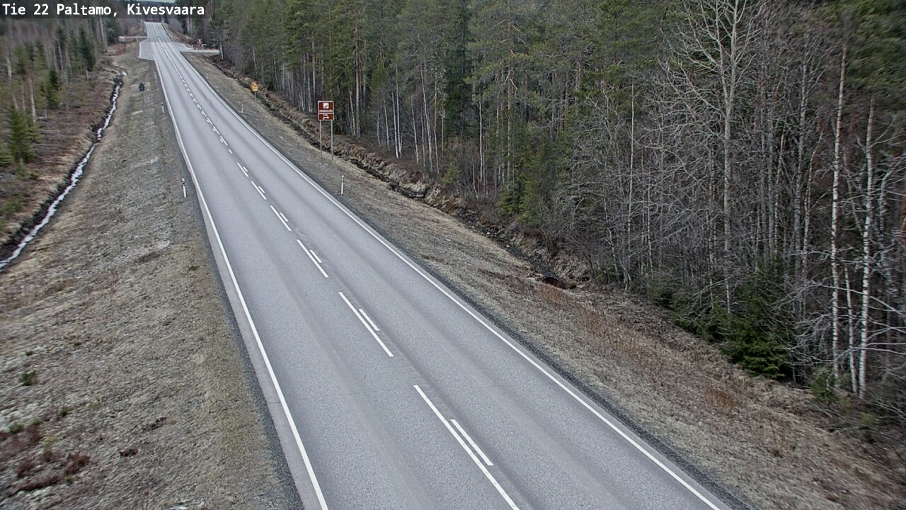 Weather Camera Image Road 22 Paltamo, Kivesvaara, Paltamo, Kainuu