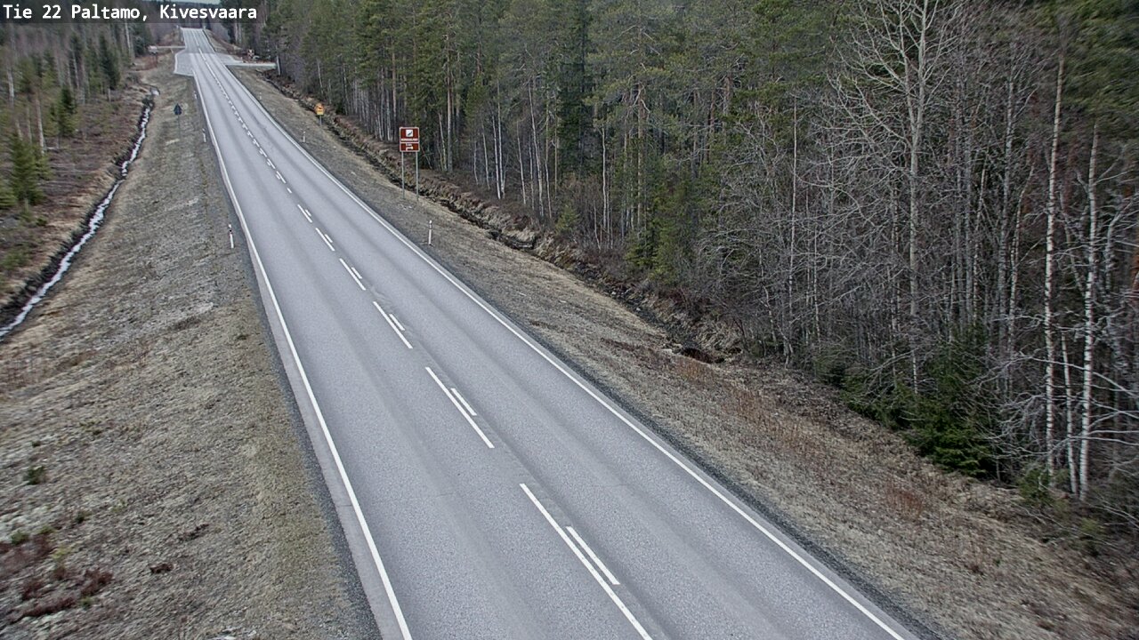 Weather Camera Image Road 22 Paltamo, Kivesvaara, Paltamo, Kainuu
