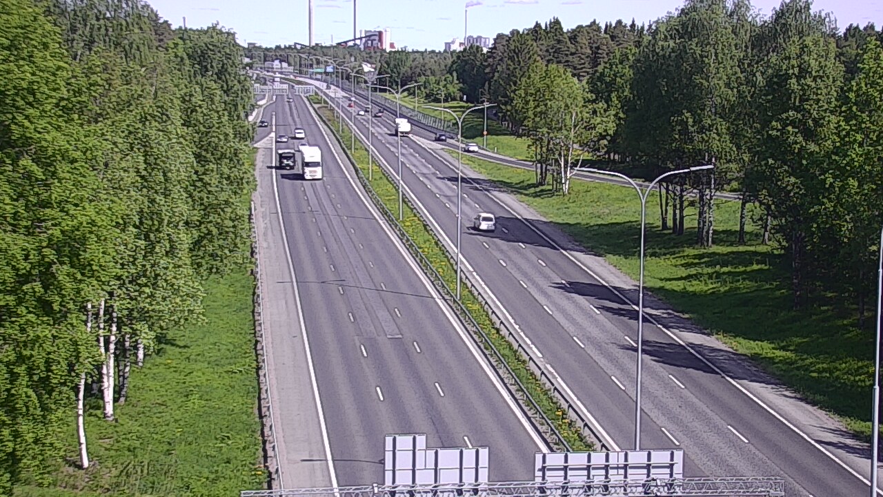 Weather Camera Image Road 4 Oulu, Kontinkangas, Oulu, Pohjois-Pohjanmaa
