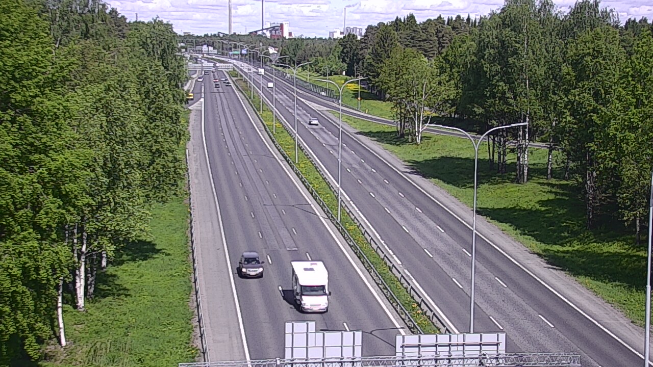 Weather Camera Image Väg 4 Uleåborg, Kontinkangas, Oulu, Pohjois-Pohjanmaa