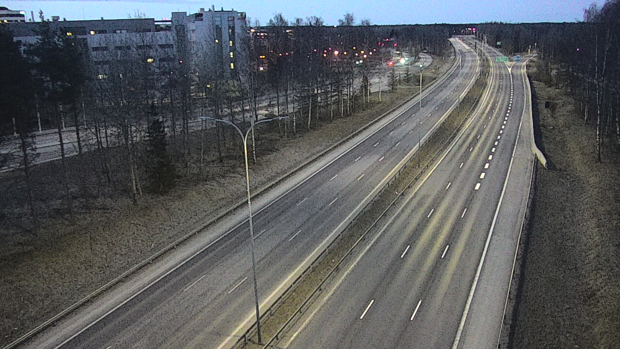 Weather Camera Image Väg 4 Uleåborg, Kontinkangas, Oulu, Pohjois-Pohjanmaa