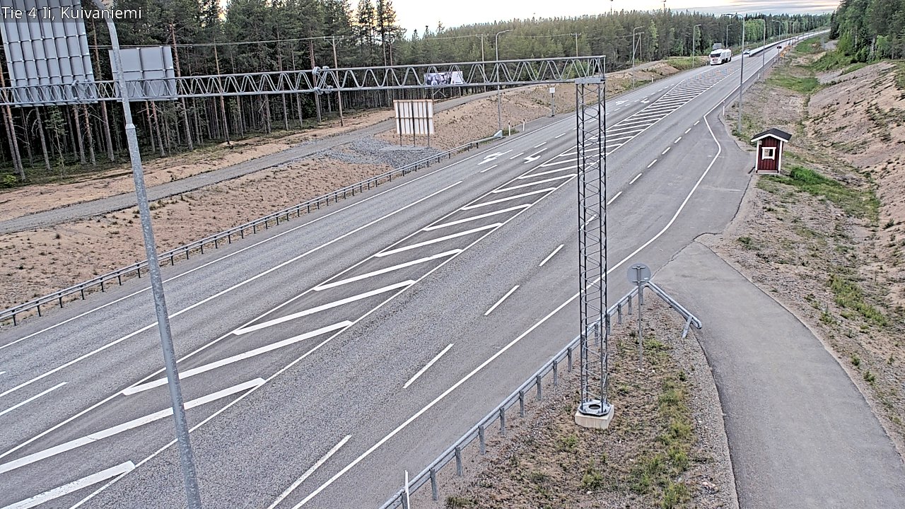 Weather Camera Image Väg 4 Ii, Kuivaniemi, Ii, Pohjois-Pohjanmaa