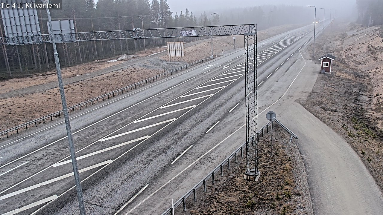 Weather Camera Image Väg 4 Ii, Kuivaniemi, Ii, Pohjois-Pohjanmaa