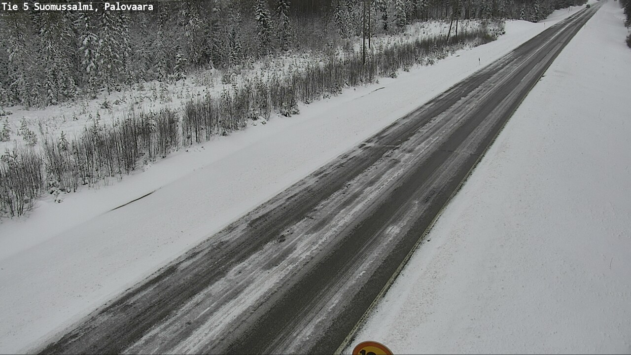 Weather Camera Image Väg 5 Suomussalmi, Palovaara, Suomussalmi, Kainuu