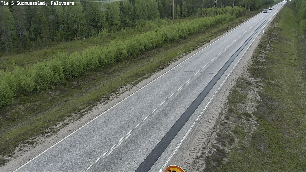 Weather Camera Image Väg 5 Suomussalmi, Palovaara, Suomussalmi, Kainuu