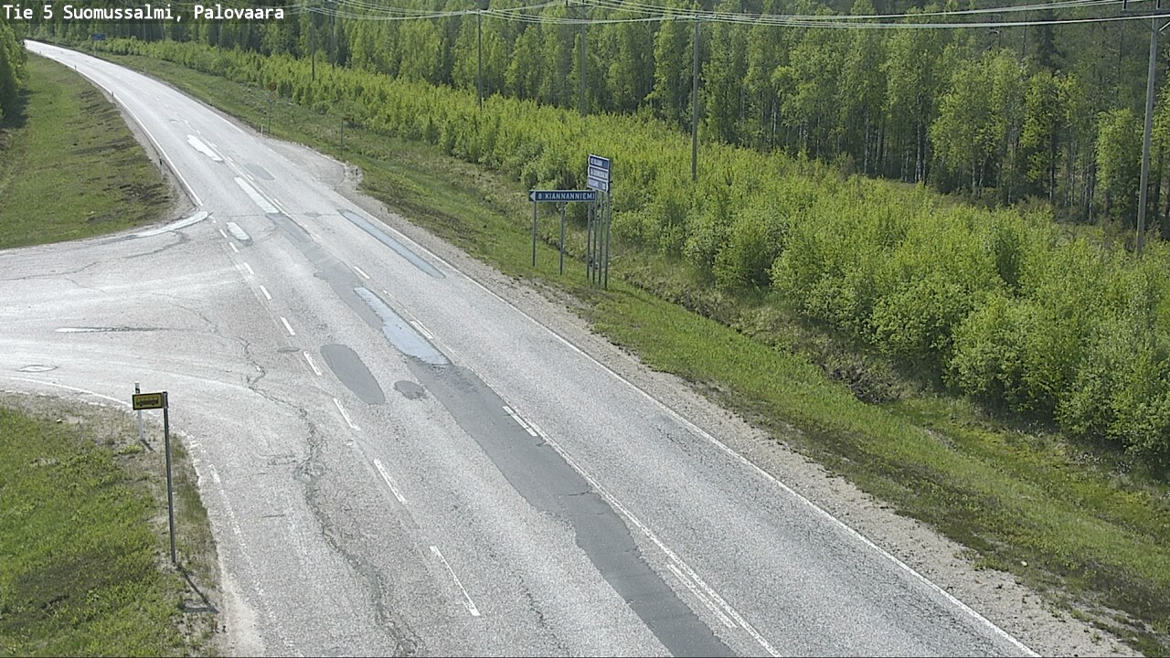 Weather Camera Image Road 5 Suomussalmi, Palovaara, Suomussalmi, Kainuu