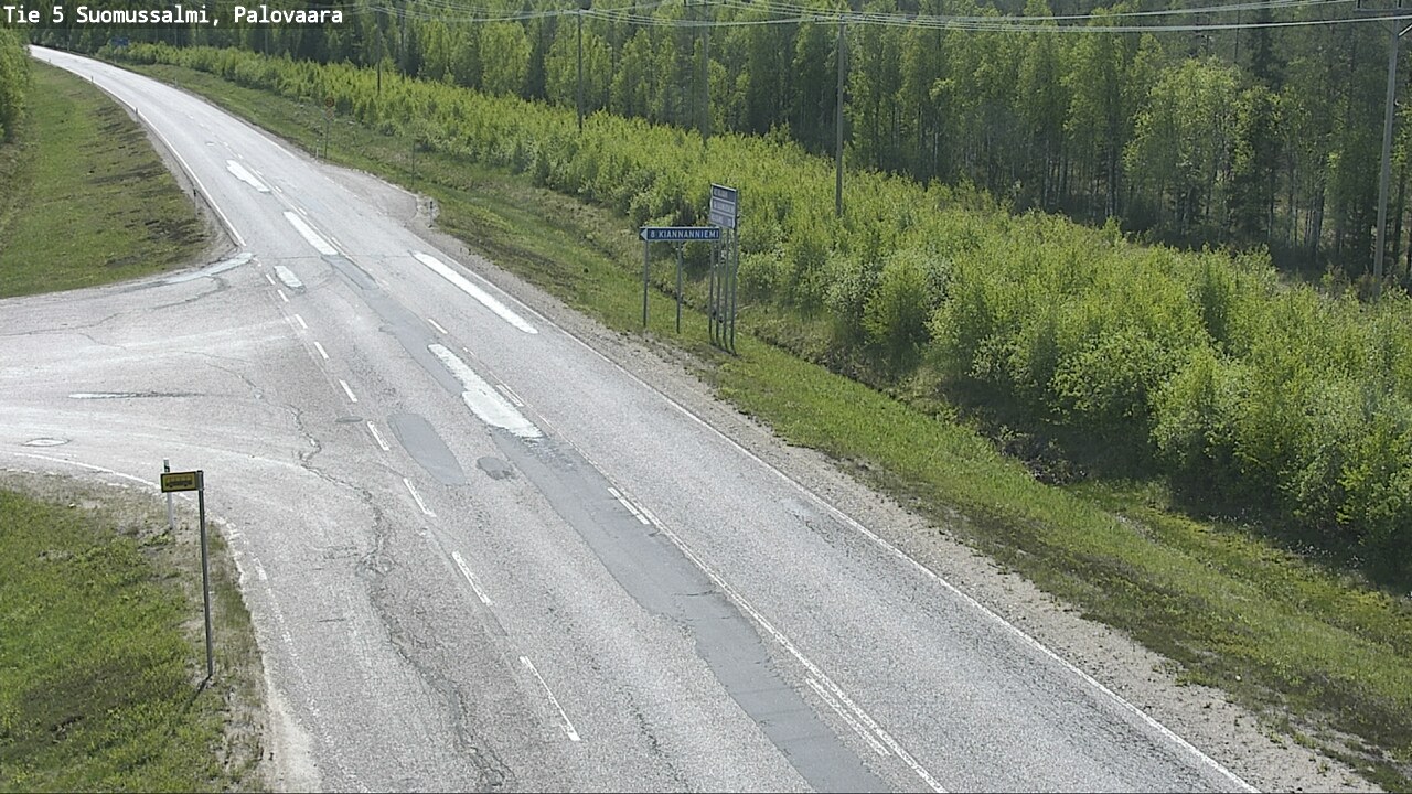 Weather Camera Image Road 5 Suomussalmi, Palovaara, Suomussalmi, Kainuu