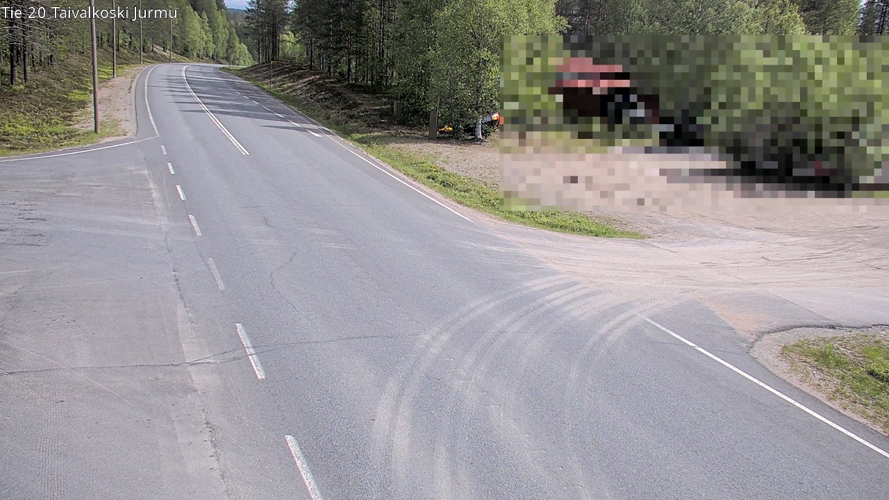 Weather Camera Image Road 20 Taivalkoski, Jurmu, Taivalkoski, Pohjois-Pohjanmaa