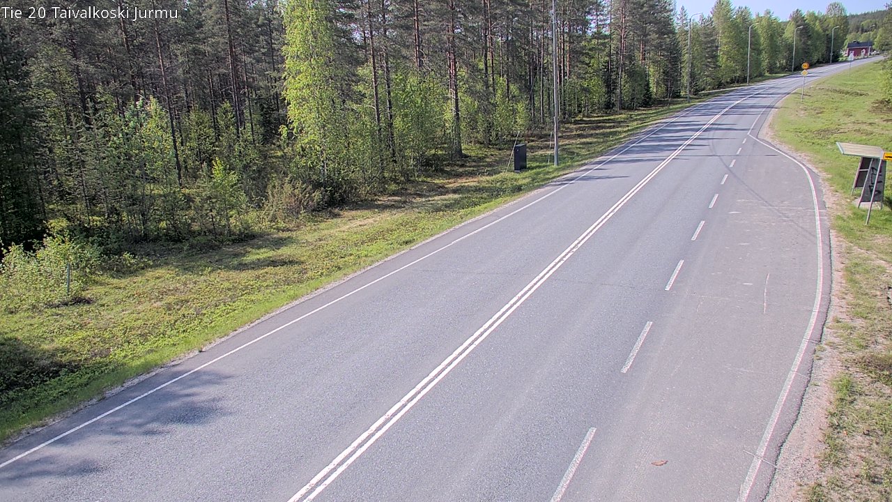 Weather Camera Image Road 20 Taivalkoski, Jurmu, Taivalkoski, Pohjois-Pohjanmaa