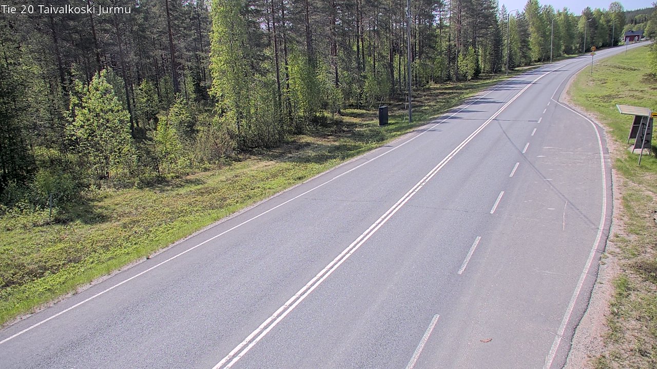 Weather Camera Image Road 20 Taivalkoski, Jurmu, Taivalkoski, Pohjois-Pohjanmaa