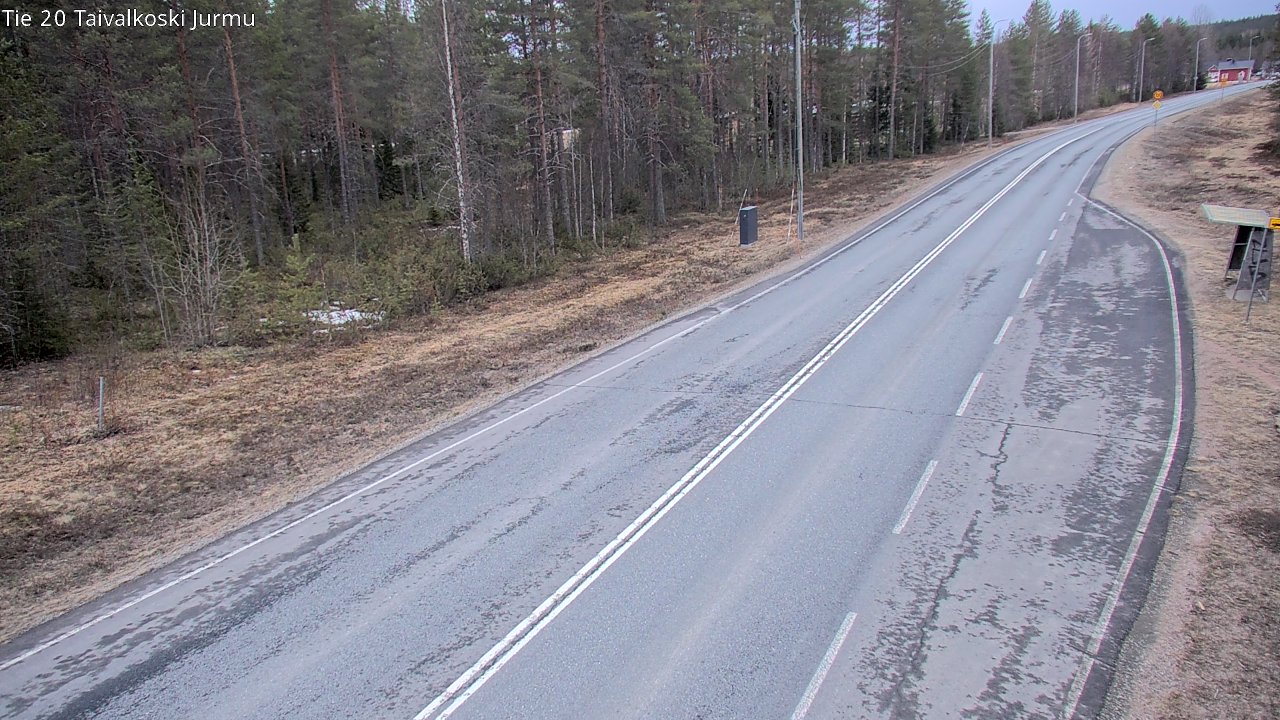Weather Camera Image Väg 20 Taivalkoski, Jurmu, Taivalkoski, Pohjois-Pohjanmaa