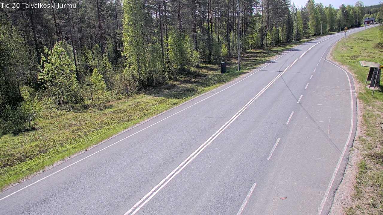 Weather Camera Image Väg 20 Taivalkoski, Jurmu, Taivalkoski, Pohjois-Pohjanmaa