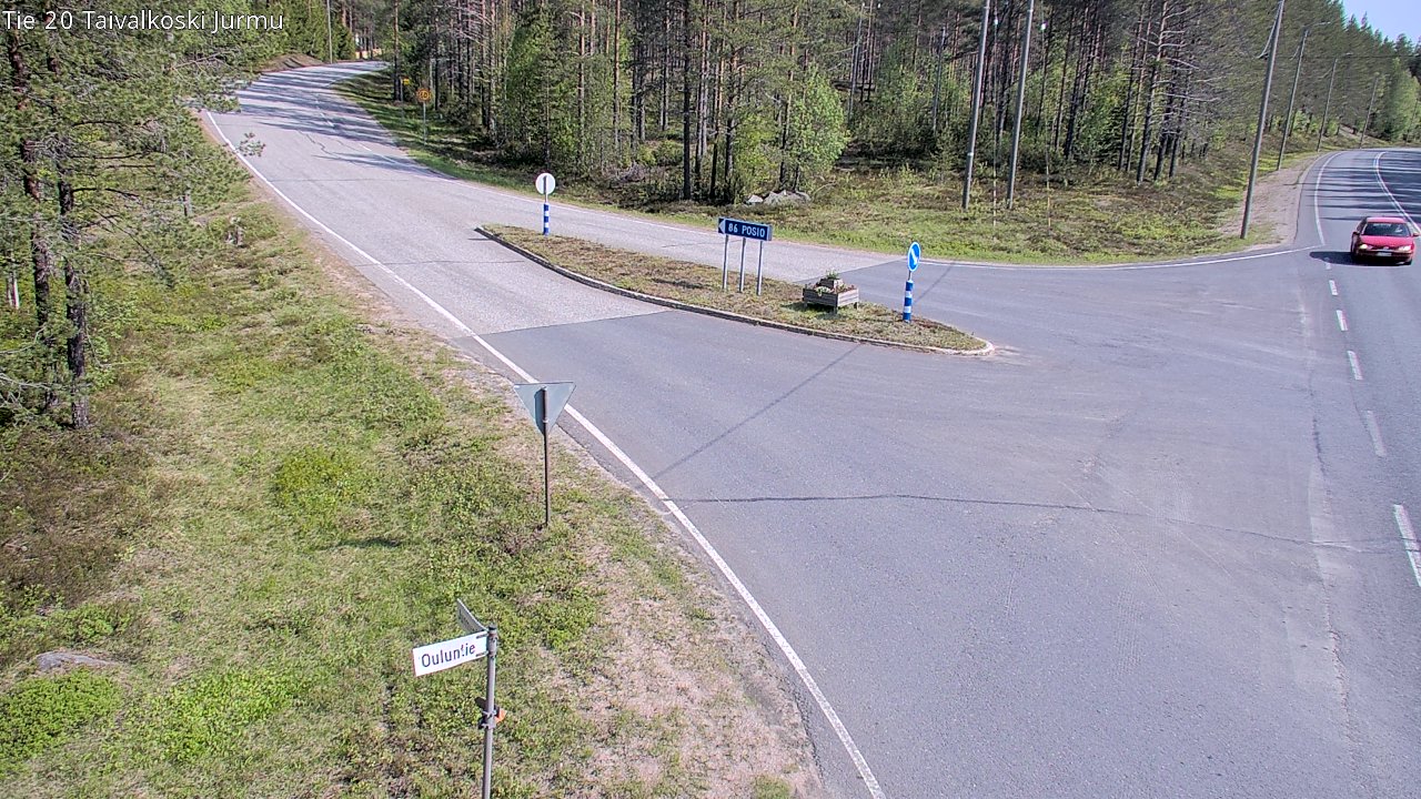 Weather Camera Image Road 20 Taivalkoski, Jurmu, Taivalkoski, Pohjois-Pohjanmaa