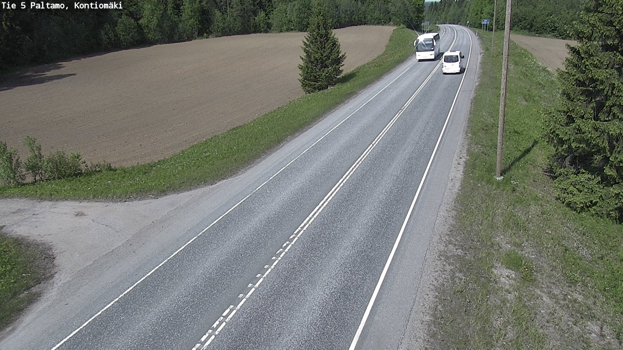 Weather Camera Image Road 5 Paltamo, Kontiomäki, Paltamo, Kainuu