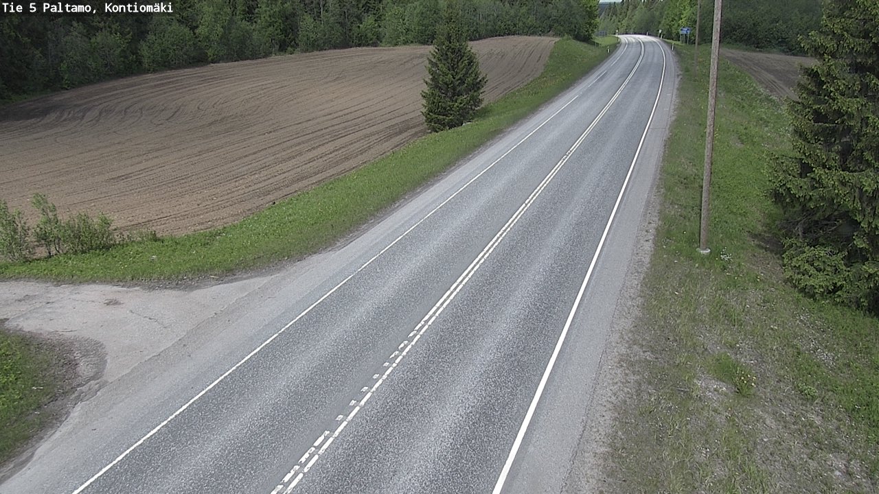 Weather Camera Image Road 5 Paltamo, Kontiomäki, Paltamo, Kainuu