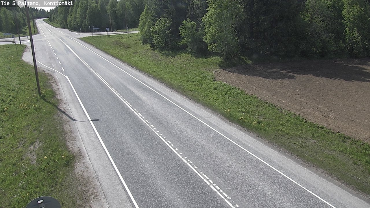 Weather Camera Image Road 5 Paltamo, Kontiomäki, Paltamo, Kainuu