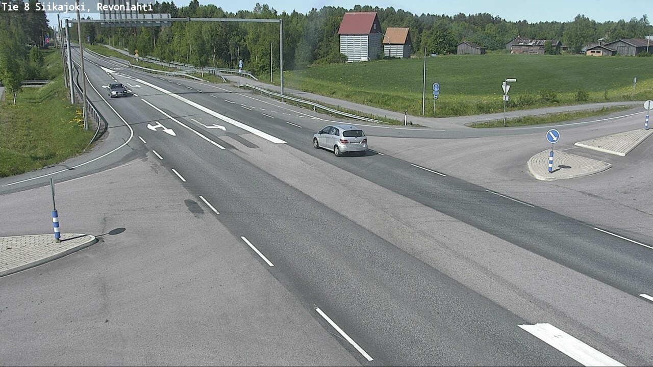 Weather Camera Image Road 8 Siikajoki, Revonlahti, Siikajoki, Pohjois-Pohjanmaa