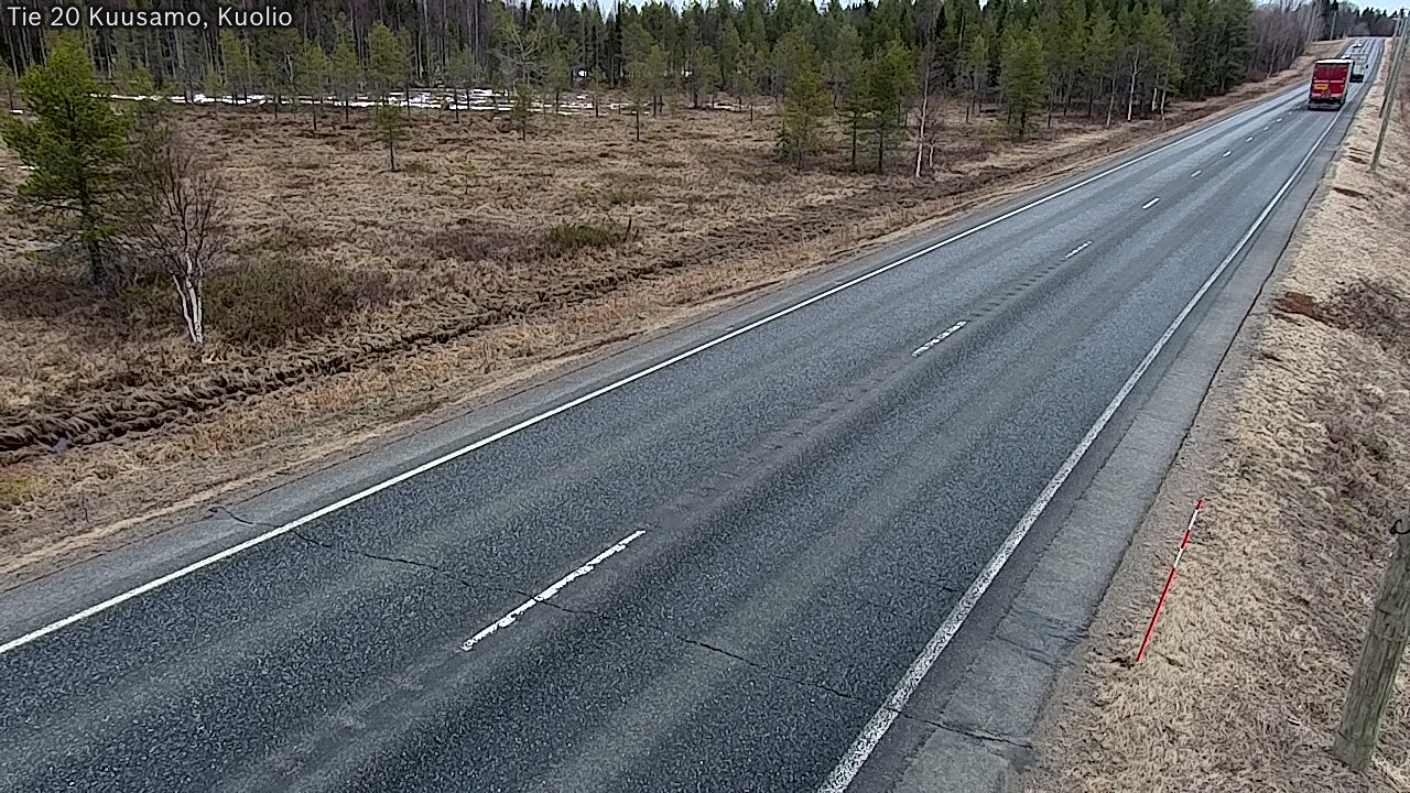 Weather Camera Image Road 20 Kuusamo, Kuolio, Kuusamo, Pohjois-Pohjanmaa