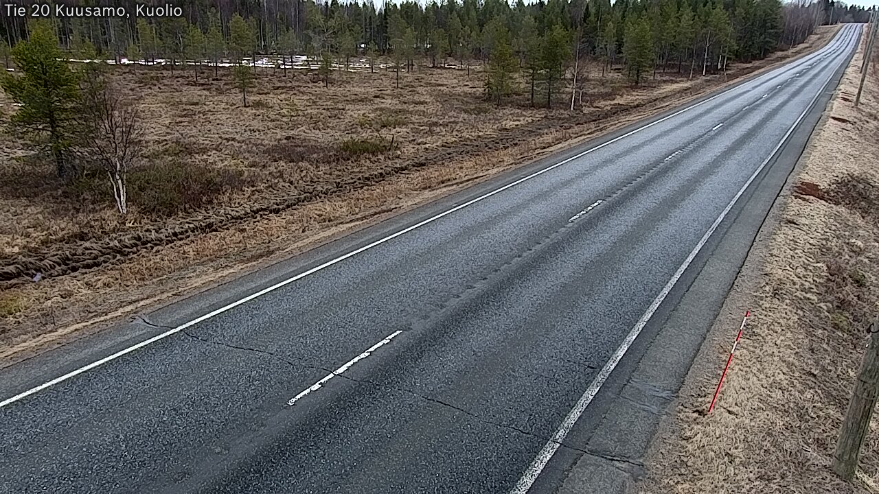 Weather Camera Image Road 20 Kuusamo, Kuolio, Kuusamo, Pohjois-Pohjanmaa