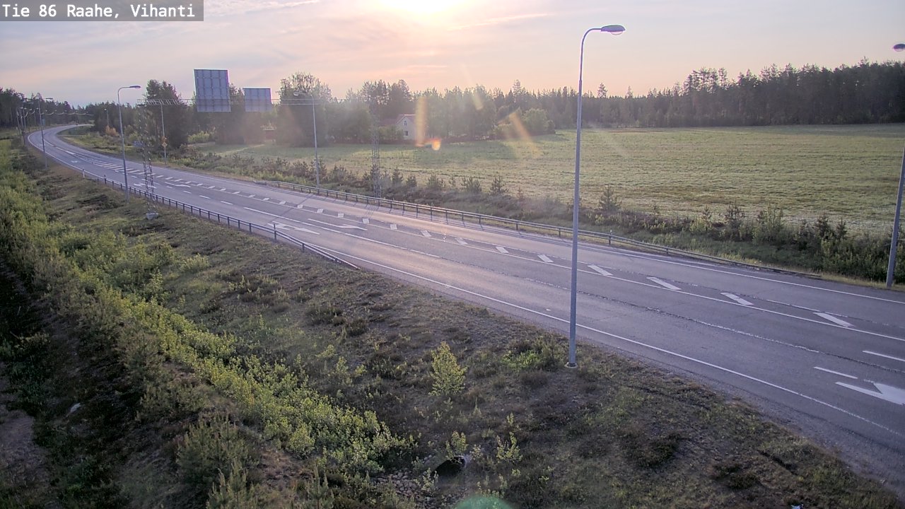 Weather Camera Image Road 86 Raahe, Vihanti, Raahe, Pohjois-Pohjanmaa