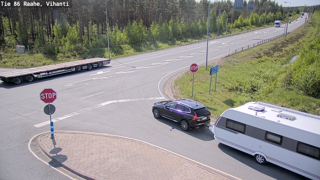Weather Camera Image Road 86 Raahe, Vihanti, Raahe, Pohjois-Pohjanmaa