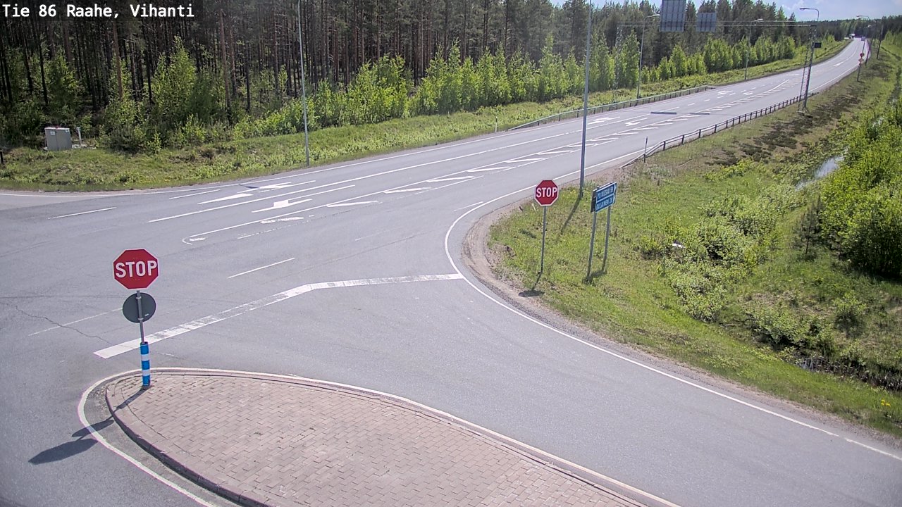 Weather Camera Image Väg 86 Raahe, Vihanti, Raahe, Pohjois-Pohjanmaa