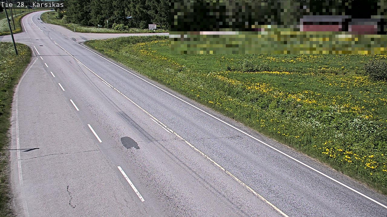 Weather Camera Image Road 28 Haapavesi, Karsikas, Haapavesi, Pohjois-Pohjanmaa