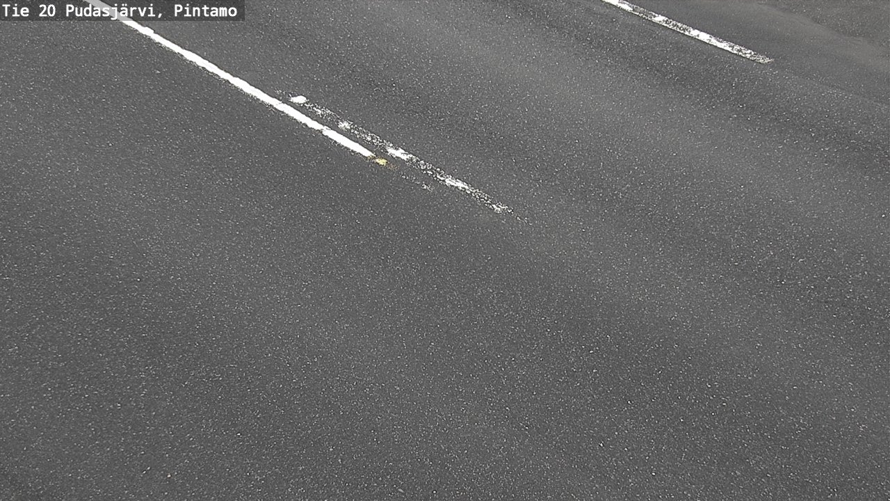 Weather Camera Image Road 20 Pudasjärvi, Pintamo, Pudasjärvi, Pohjois-Pohjanmaa